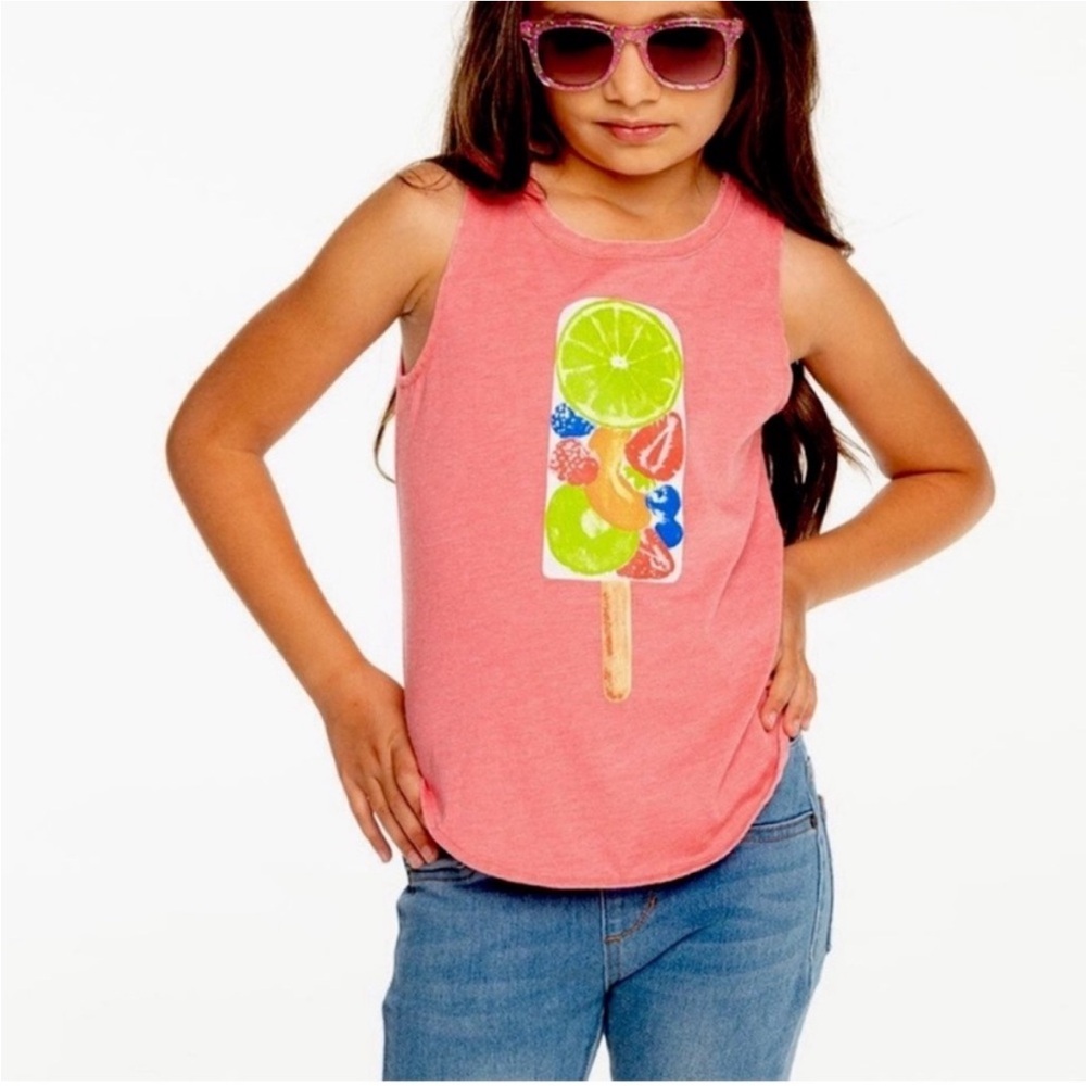NWT- CHASER girls pink fruit popsicle tank top